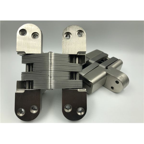High Hardness Heavy Duty Invisible Hinge With Satin Nickel Surface