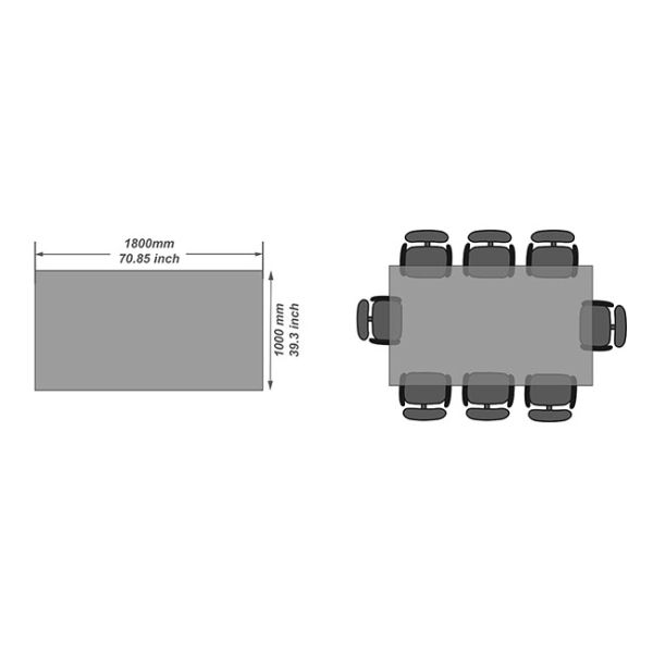 Устойчивое керамическое покрытое доказательство масла ноги нержавеющей стали обеденного стола сверхмощное