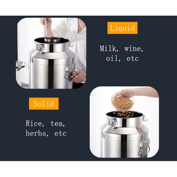 latas selladas granja de acero inoxidables de impregnación de la leche del cubo del tanque del refrigerador de la leche de la soja 30L