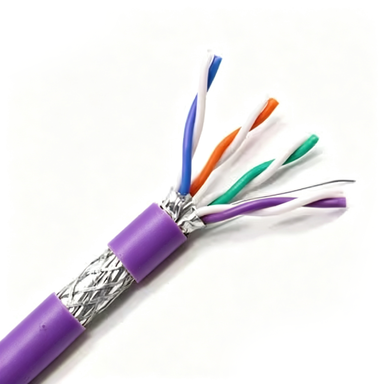 CAT7 LAN Cable 600MHz 23AWG Solid Copper with LSZH Jacket for Industrial Networks