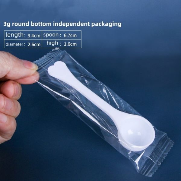White Restaurant Takeaway Teaspoons PP Disposable Plastic Spoon with Shipping Cost