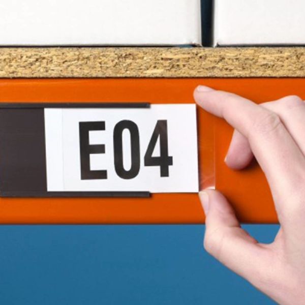 Держатели 3кс1 ярлыка канала к склада магнитные с белой бумагой и ясным фильмом