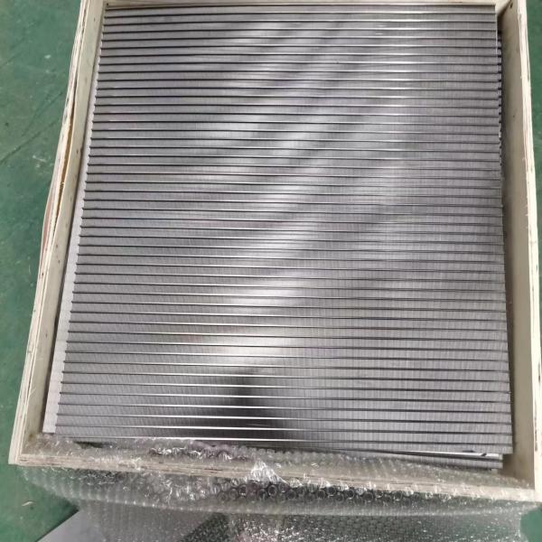Polishing Johnson Wedge Wire Screens with 7 - 10 mm Thickness