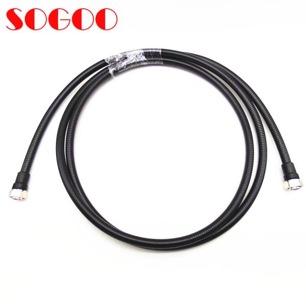 4.3-10 Male to 4.3-10 Male 1/2 Superflex RF Feeder Cable / Corrugated Low PIM Microwave Coaxial Cable