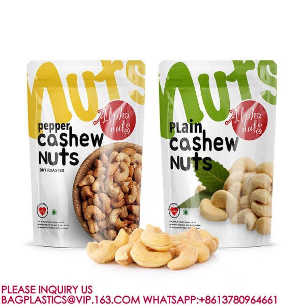 Zipper Bag Nuts Tea Food Snack Packaging Bag Plastic Packaging Sealed Aluminum Foil Bag