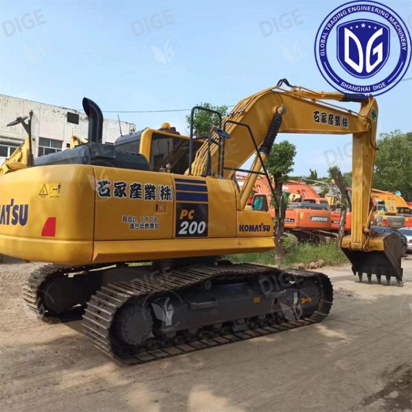 PC200 Использованный экскаватор Komatsu 20 тонн Японский Использованный Средний Гидравлический Экскаватор Crawler