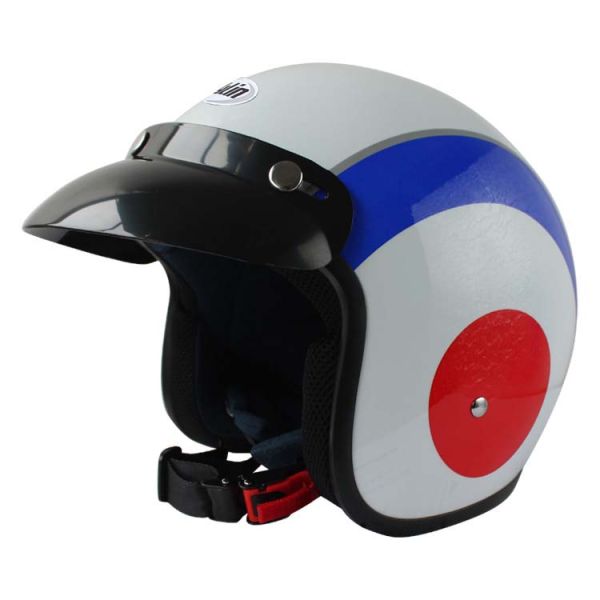 Replace/Repair Open Face Helmet with Visor Washable Sponge Lining Classic Retro Style