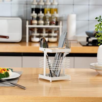 Comodíssimo suporte de utensílios de cozinha para organização doméstica e de restaurantes