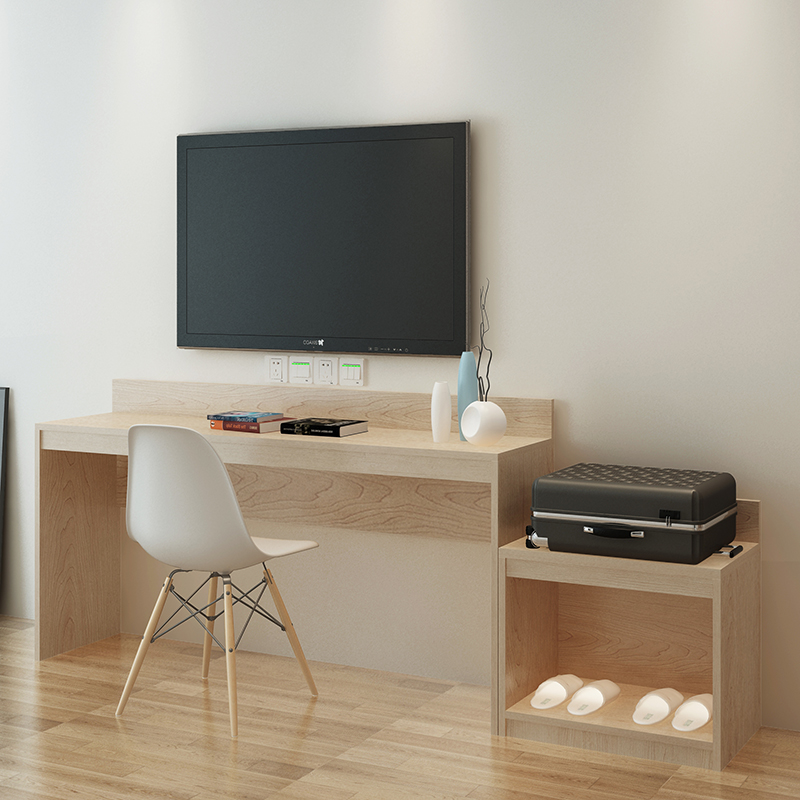 3-5 Star Hotel Apartment Bedroom Suite Furniture Fashionable Customized Size