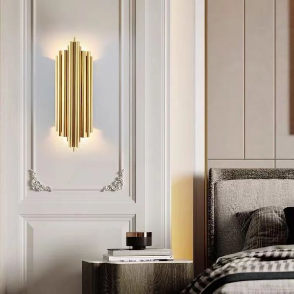 Decorative Luxury Stair Lamp Contemporary Led Crystal Wall Lamp For Hotel