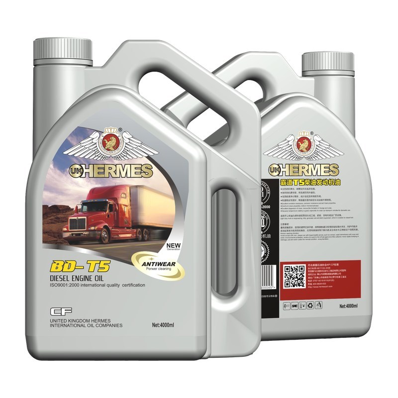 BD-T5 API CF Premium Heavy-Duty Diesel Engine Oil 4L Pack for OEM Private Label Programs