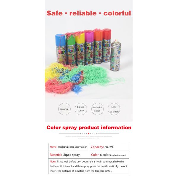 2024 Hot Sell Silly String Spray Party String Spray For Wedding Party