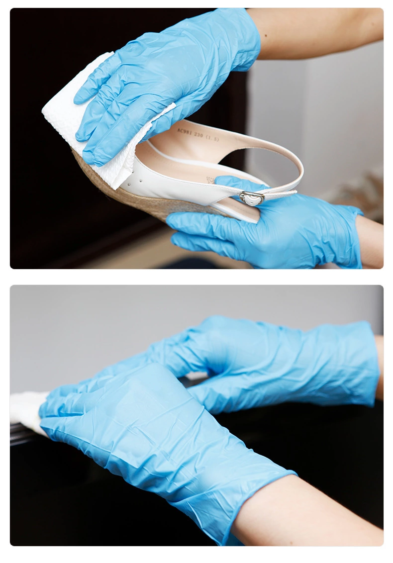 PVC Anti Virus Disposable Nitrile Examination Gloves