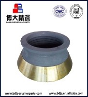 GP220 Stone Cone Crusher Spare Parts Durable Mantle and Bowl Liner with EN124 Standard