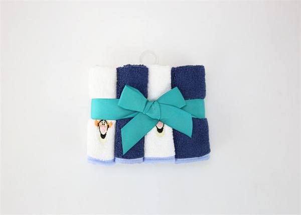 4pk Micro Fiber Baby Bath Washcloths Soft And Close 100% Cotton Material