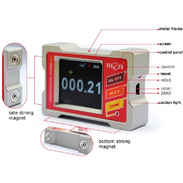 IP54 2 Axis Machine Tool Level Measurement Sensor