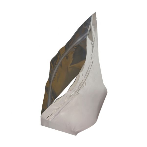 Пластмассовая серебряная алюминиевая фольга стоящие рюкзаки с молниеносными сумками