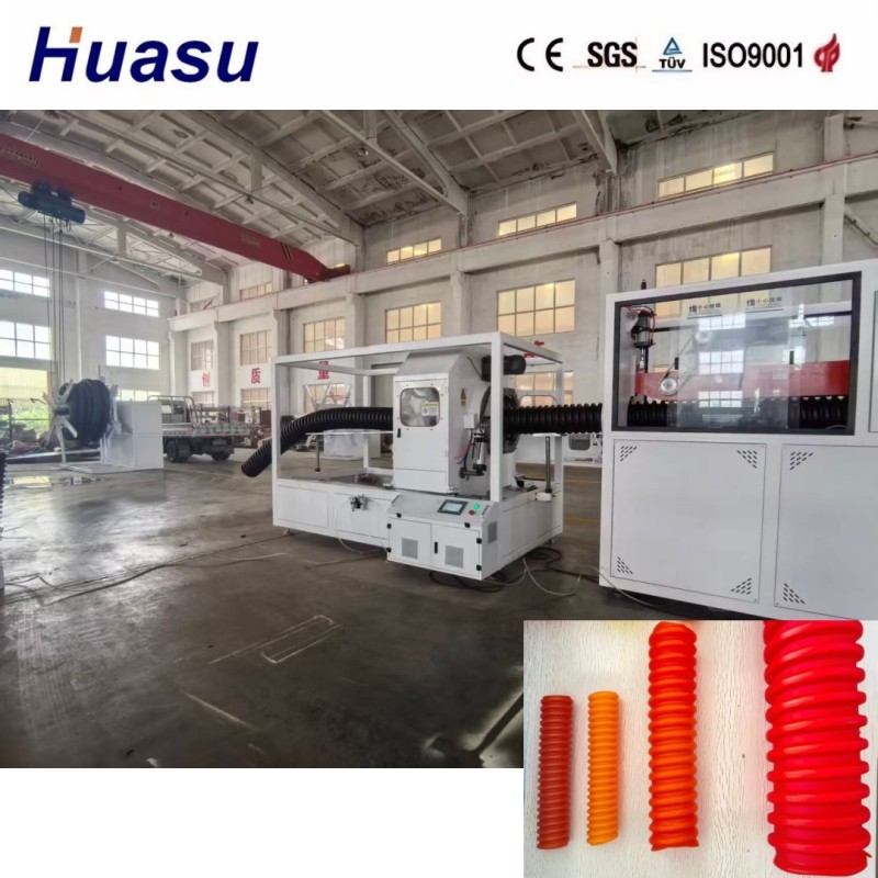 Carbon Spiral Pipe Extrusion Line Extruder Output 200-1000kg/h 32mm-2000mm Diameter for Industrial Applications