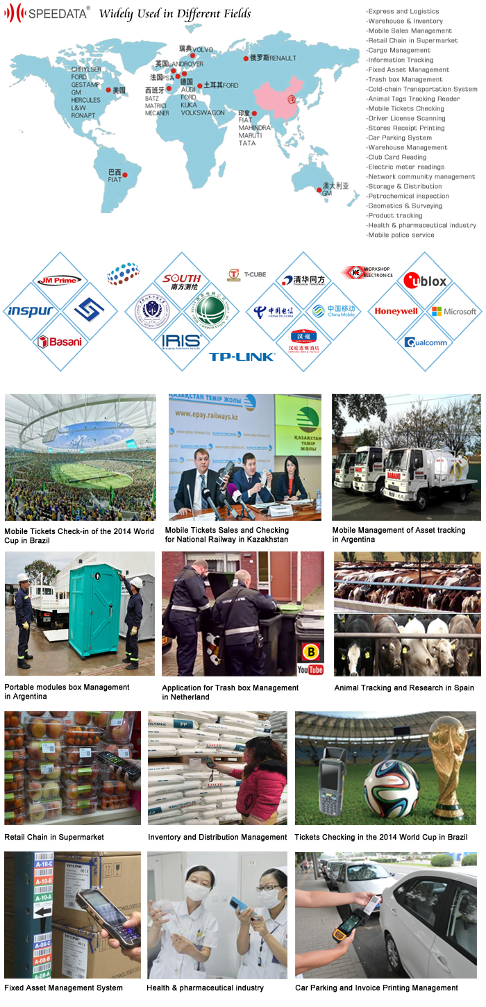 Rfid Qr Code Portable Fingerprint Scanner , All In One EDC Mobile Pos Terminal