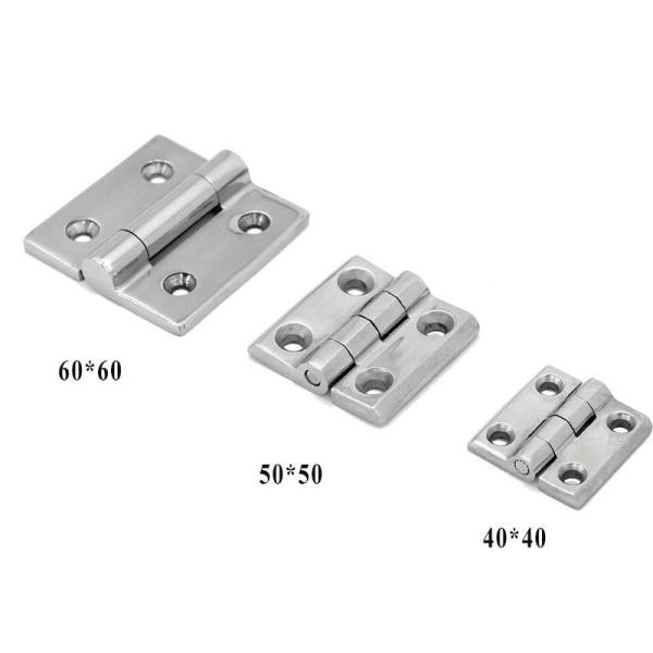 180 Degree Stainless Steel Heavy Duty Hinges 5*5cm For Industiral Machine