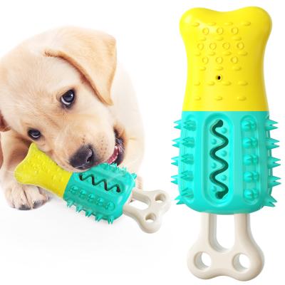 ODM de borracha dado forma da vara 154g do molar dos brinquedos do animal de estimação picolé interativo multifuncional