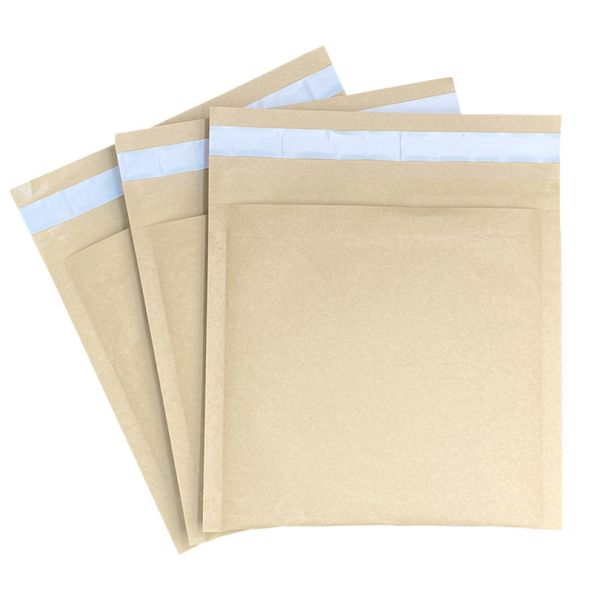 International Standard Biodegradable Custom Clothing Packaging Honeycomb Padded Mailer Bag Kraft Paper Mailing Envelope