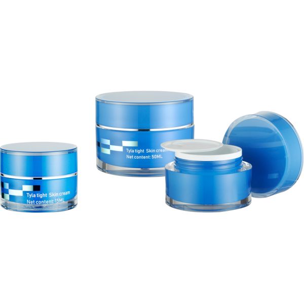 JL-JR802A PMMA Cream Jar 15ml 30ml 50ml Acrylic Cream Jar Luxury