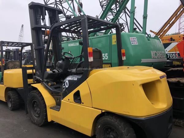 Japanese Komatsu Forklift FD50 T 5T with ISUZU Engine and 2 Stage/3 Stage Mast in Japan