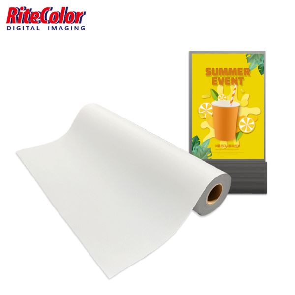 180gsm Water Resistant Matte Surface Backlit Textile for LED Light Box Advertising