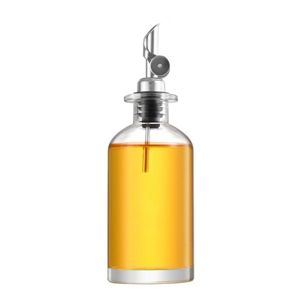 B2B Premium 500ml Glass Oil & Vinegar Dispenser Set | Non-Drip Stainless Spouts | Elegant UV-Shield Design