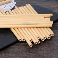 Straw Sets Reusable potable en bambou fait main avec Straw Cleaning Brush