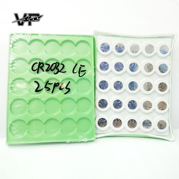Coin Type CR 2032 VP Lithium 3V 220mHA Button Battery Leakproof Dry Cell