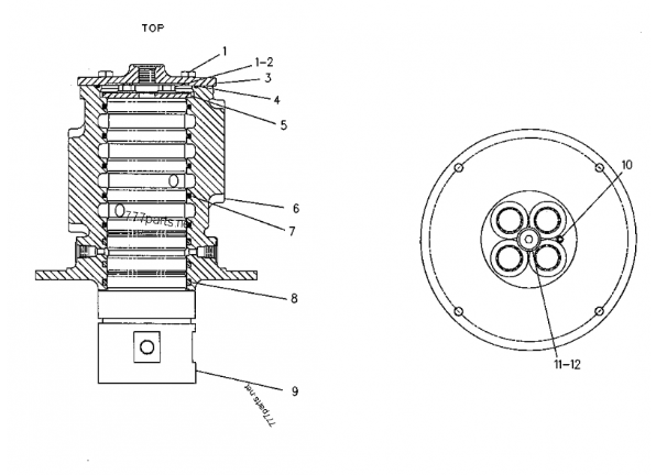 317 Swing Motor For Excavator Spare Parts 7I-8267 Rotation Motor Aftermarket