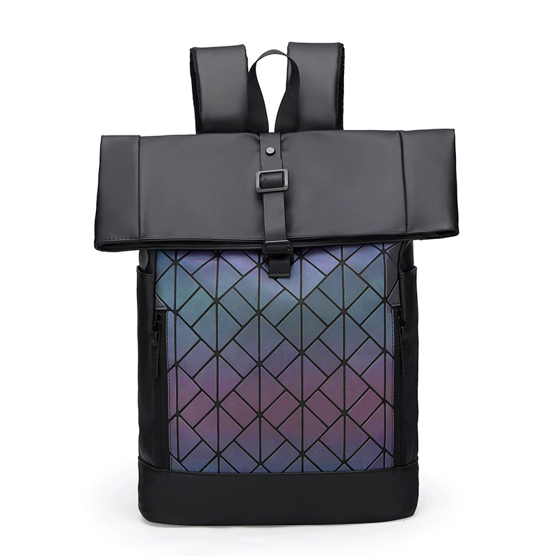 Colefa Male Outdoor Waterproof 16 Inch Computer Rucksack Work Commuting Travel Large Capacity College Student Roll up Backpack