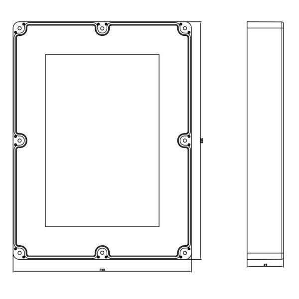 Большие пластиковые приложения крышки Ip66 320*240*140mm ясные