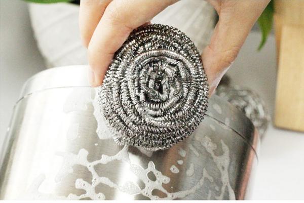 Kitchen Cleaning Metal Scouring Ball Dry Quickly Not Easy To Change Shape
