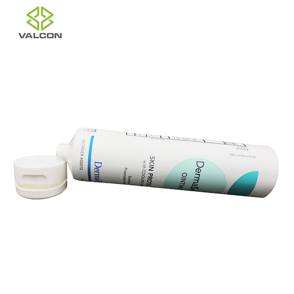 PE 4 OZ Plastic Cosmetic Tubes Matte Offset Printing White Flip Cap