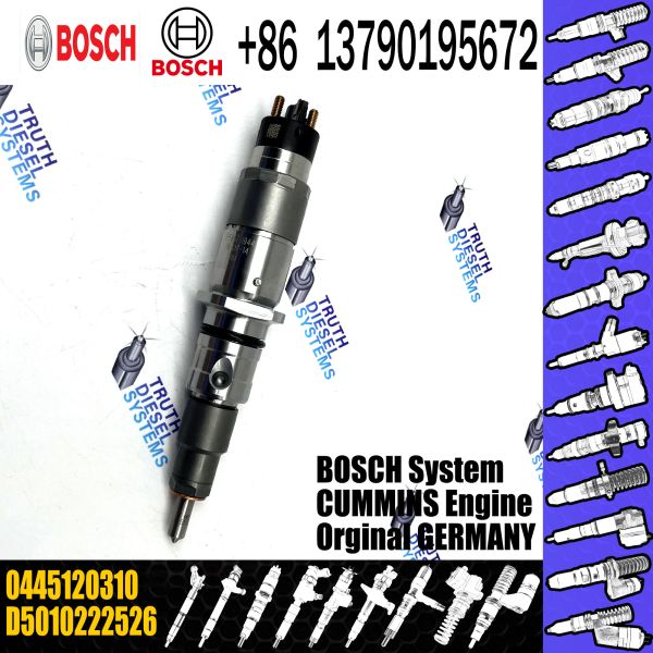 Injecteur de carburant commun 0445120183 de rail 0445120084 04451200106 0445120310 0445120161 0445120242 pour le diesel multi de cylindre
