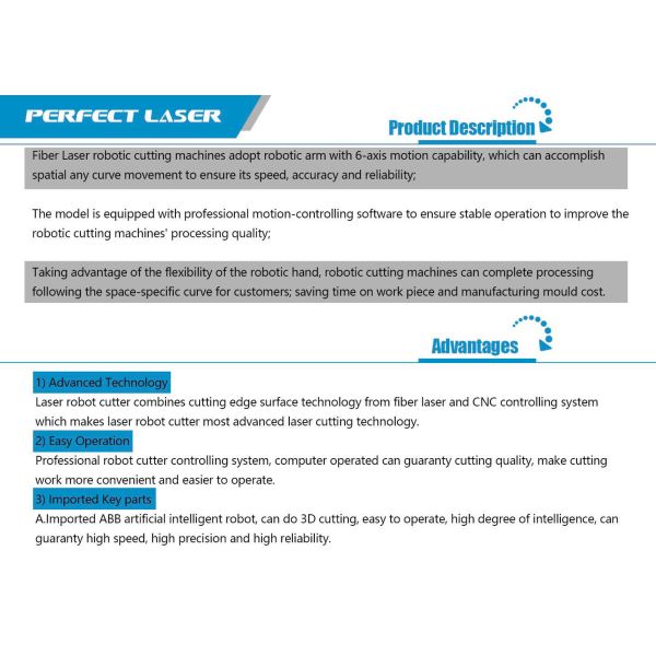 Robot Manipulator máquina de corte a laser de fibra com sistema de controle CNC