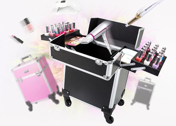 Aluminum Alloy Tattoo Accessories Case Tattoo Travel Box With Pink / Black / Silver