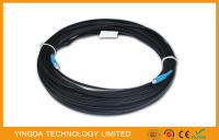 1 Sc autosuffisant de corde de correction du noyau FTTH - noir optique FRP LSZH de câble d'interface de fibre de Sc