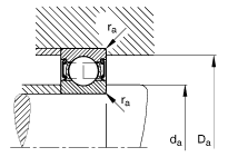 NTN Deep Groove Ball Bearings 6306-2Z / 2RZ Inner Diameter 30mm Outer Diamter 72mm