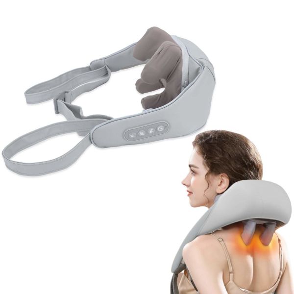 Neck Massage Apparatus U Shape Shiatsu Kneading Back Fatigue Cervical Heating Relaxation