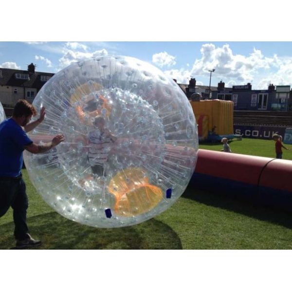 печатание следа вращающееся кольцо 40ft гигантское красное передвижное Zorb подгоняет