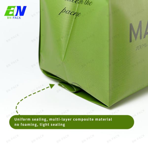 Plastic Kraft Paper Vivid Printing Side Gusset Coffee Bag Resealable Coffee Bags