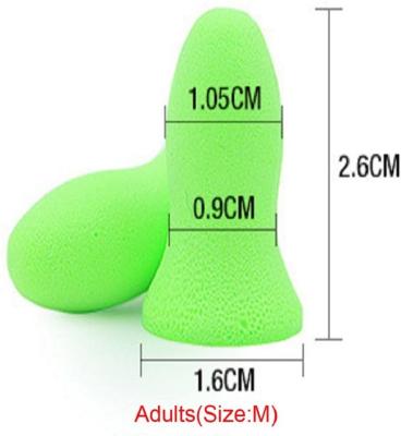 PU Foam Reusable 30db Soft Ear Plugs With Cord Slow Rebound