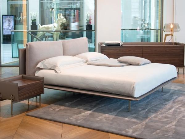 Comfortable Modern Upholstered Bed Design By Aston Martin 218x230x106h Cm