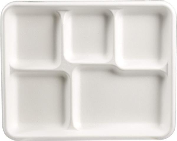 Waterproof Oil Proof Kraft Paper Plate For Supermarket Food Packaging