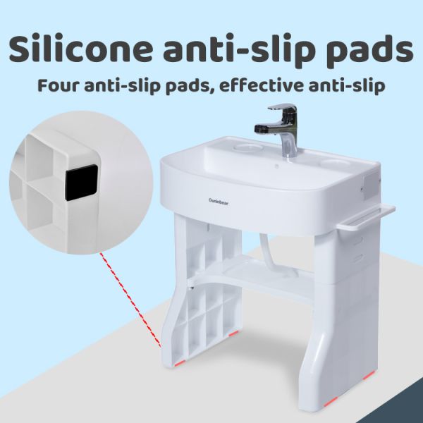 Simulated Baby Bathroom Hand Washing Basin Child Size Sink With Plastic Stand