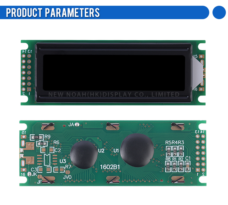 BTN Black Film 1602B1 Multiple Font Character Screen 2*16 LCD LCM Module ST7066U Multi Language LCD Module